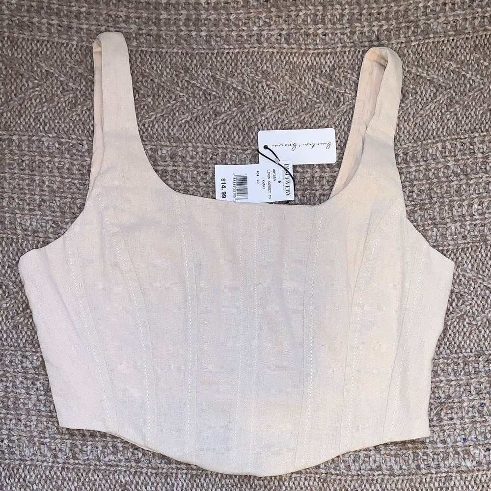 NWT Hunter & Brown Corset Top